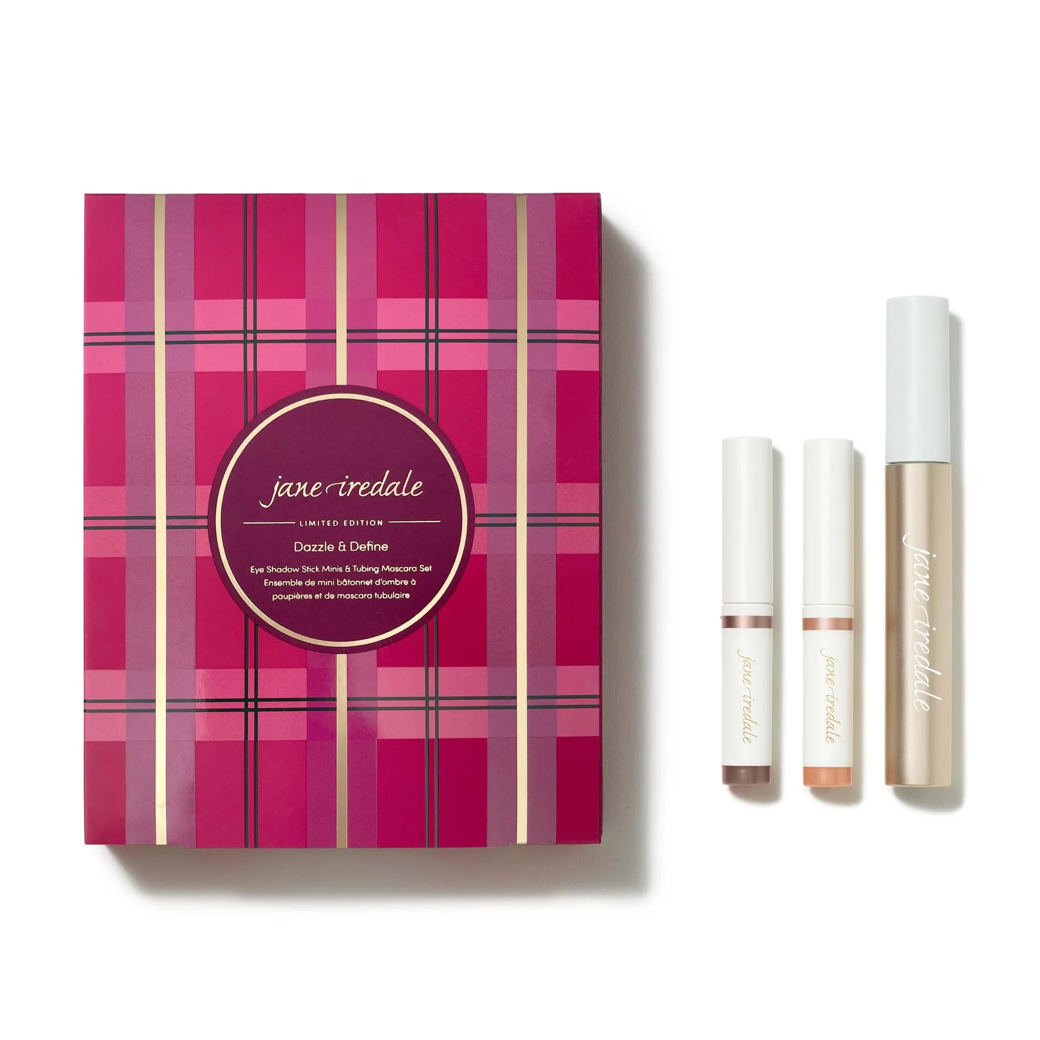 Jane Iredale Dazzle & Define Eye Shadow Stick Mini & Tubing Mascara Set
