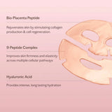 MZ Skin Bio-Placenta Peptide Reviving Hydrogel Face Mask - Pack of 5