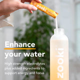 Zooki Hydration+ Energy and Focus Peach Electrolyte Sachets