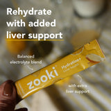 Zooki Hydration+ Liver Health Lemon and Ginger Electrolyte Sachets