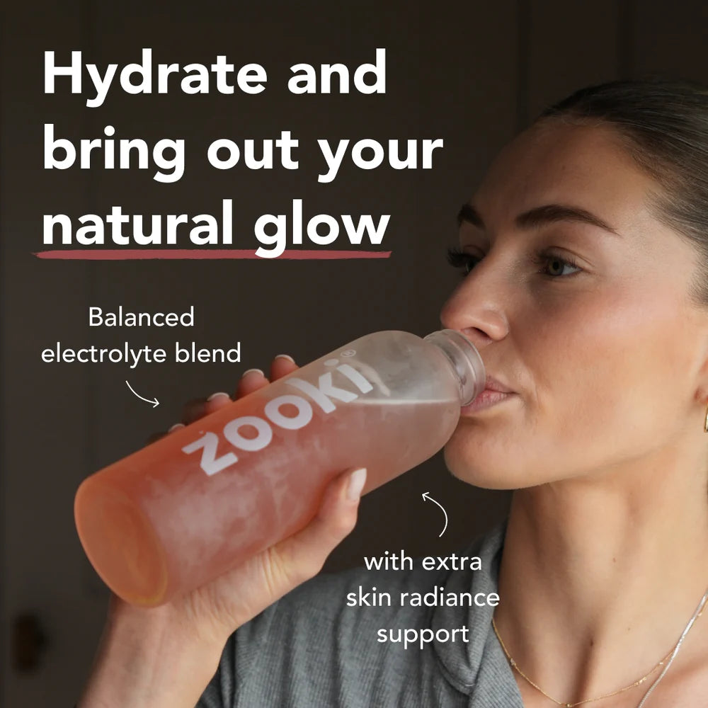 Zooki Hydration+ Skin Radiance Pomegranate Lemon Electrolyte Sachets