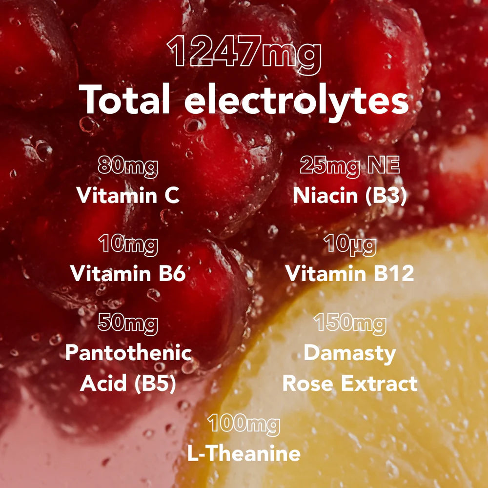 Zooki Hydration+ Skin Radiance Pomegranate Lemon Electrolyte Sachets