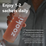 Zooki Hydration+ Skin Radiance Pomegranate Lemon Electrolyte Sachets