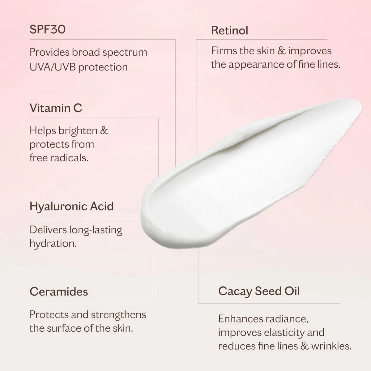 MZ Skin Hydrate & Nourish Hyaluronic & Retinol Day Moisturiser SPF30 50ml