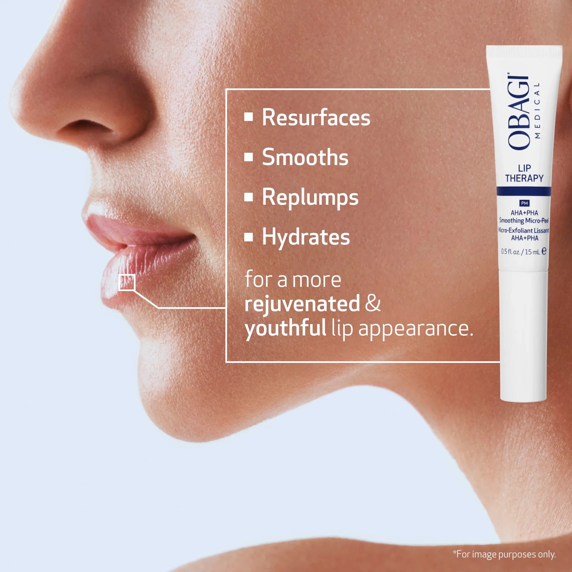 Obagi Medical Lip Therapy AHA+PHA Smoothing Micro-Peel 15ml