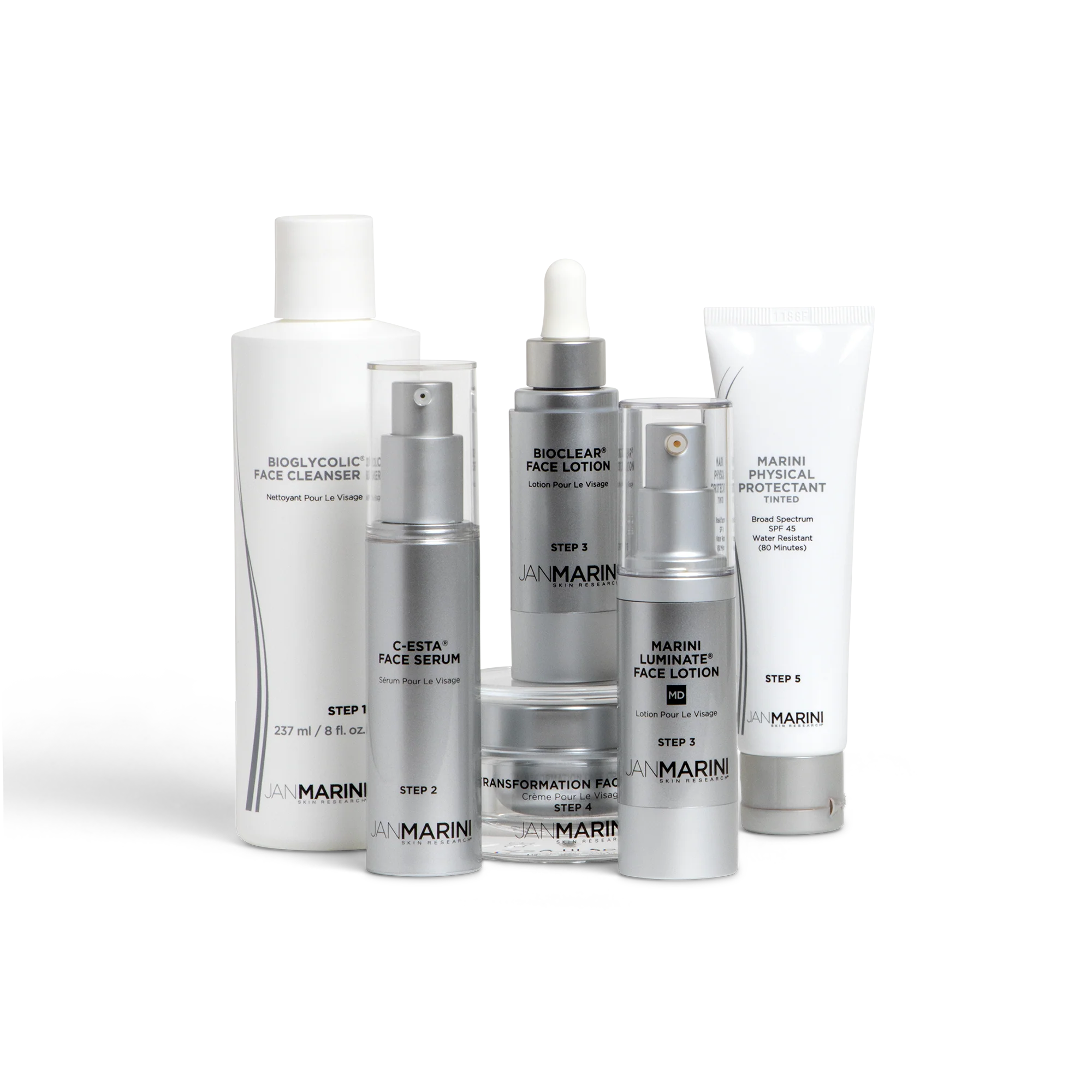 Jan Marini Skin Care Management System - Normal / Combination with Marini Physical Protectant SPF 45 Tinted