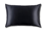 Slip Black Queen Zippered Pillowcase