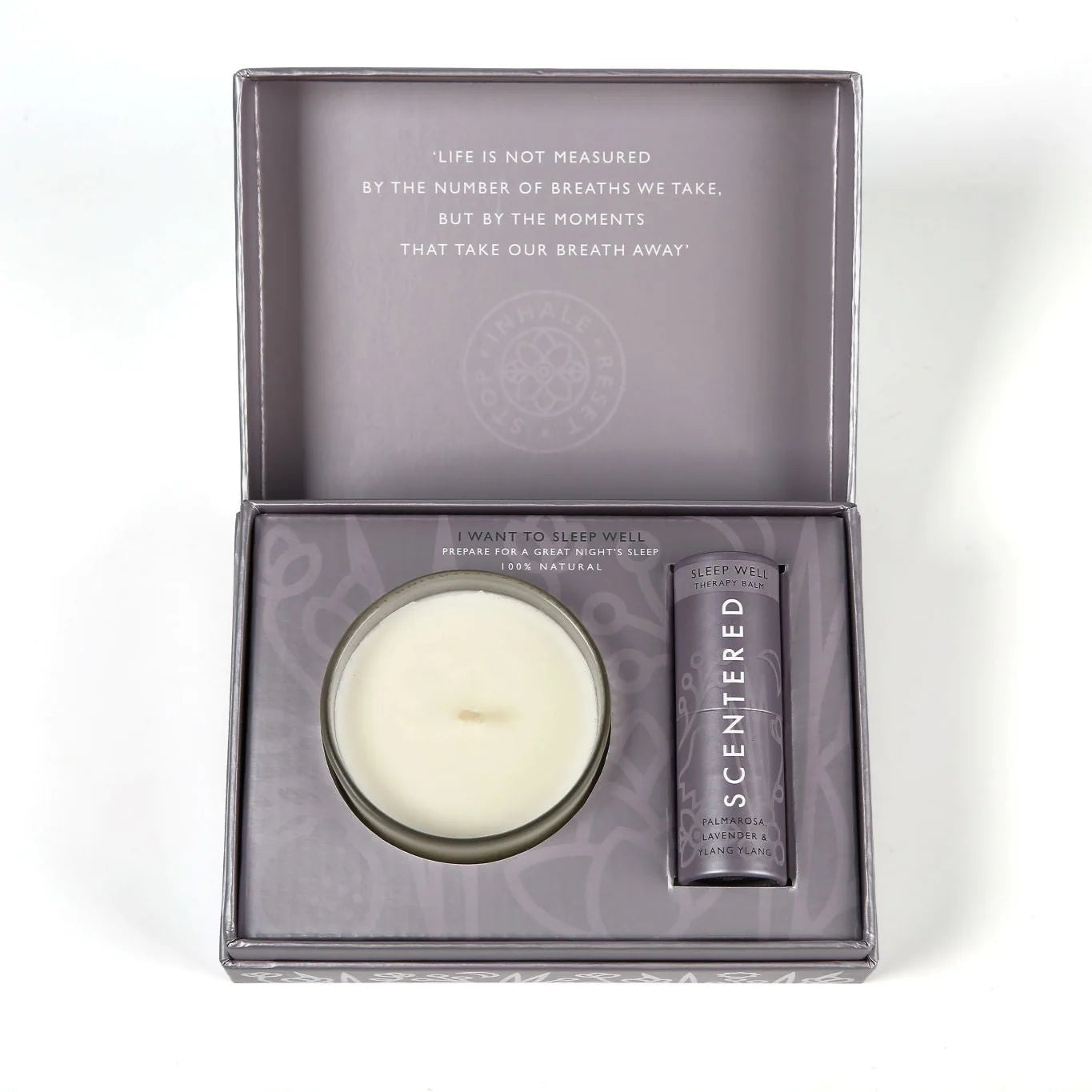 Scentered Sleep Well Balm And Candle Set