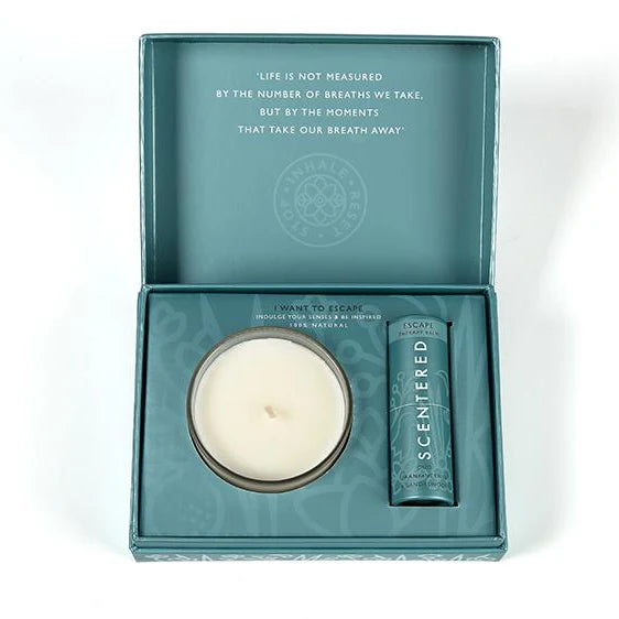 Scentered Escape Balm And Candle Set