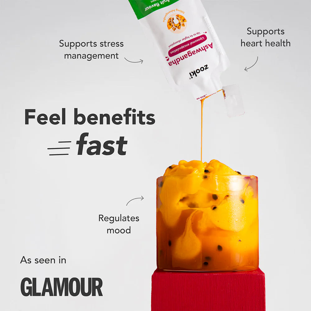 Zooki Ashwagandha Passion Fruit Liquid Sachets