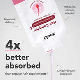 Zooki Hair Raspberry Ripple Liquid Sachets