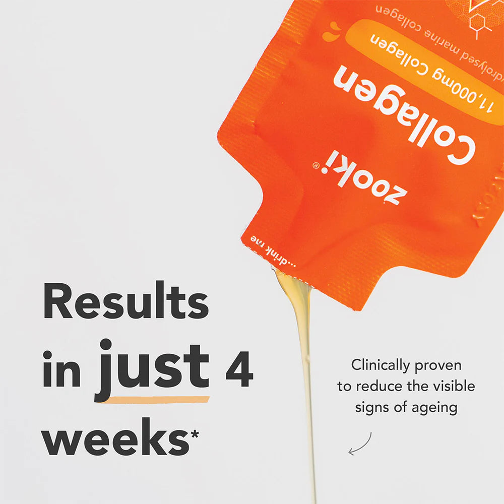 Zooki Super Strength Collagen Mango Peach Liquid Sachets