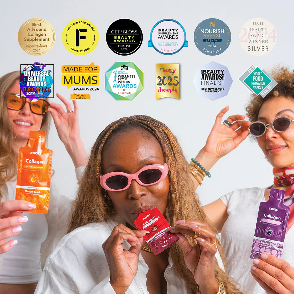 Zooki Super Strength Collagen Mango Peach Liquid Sachets