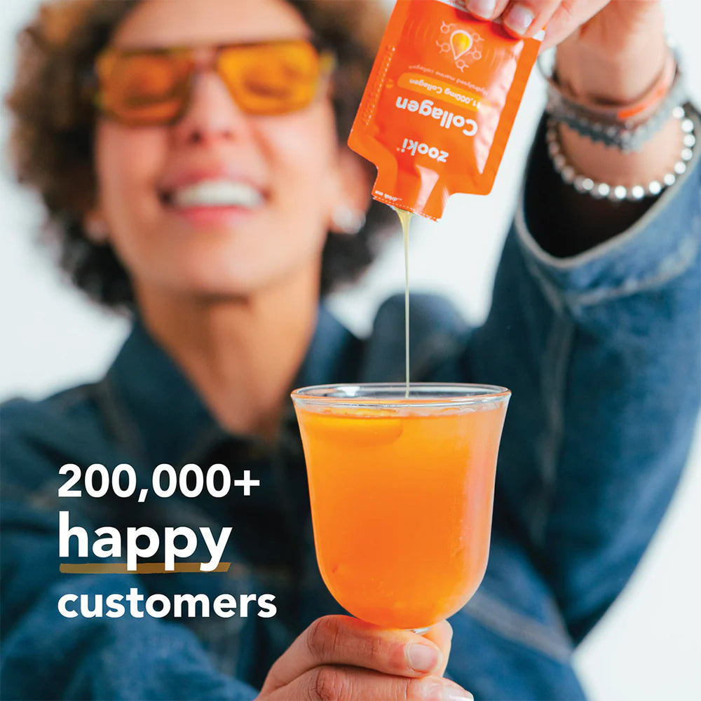 Zooki Super Strength Collagen Mango Peach Liquid Sachets