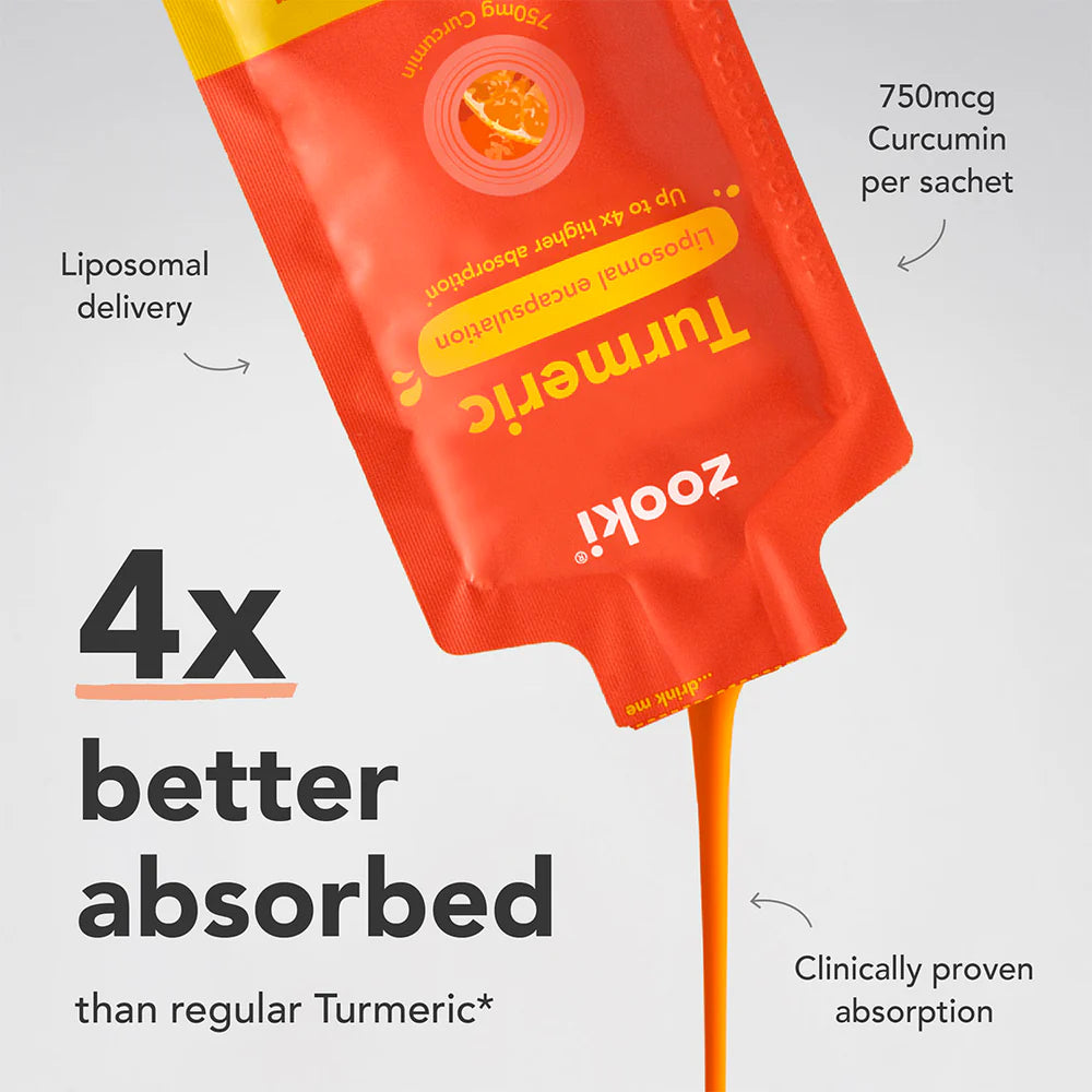 Zooki Turmeric Tangerine Liquid Sachets