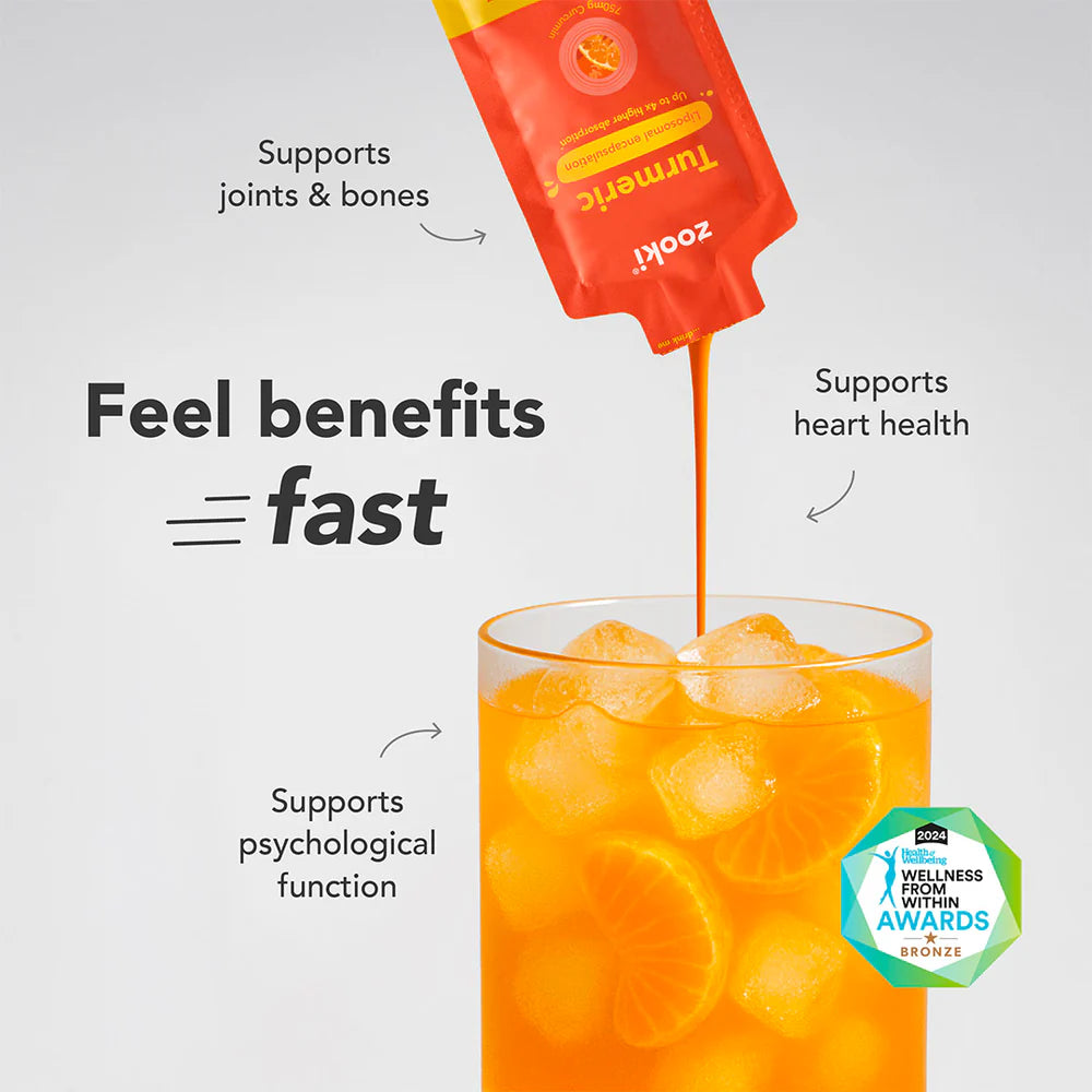 Zooki Turmeric Tangerine Liquid Sachets