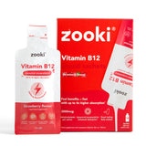 Zooki Vitamin B12 Strawberry Liquid Sachets