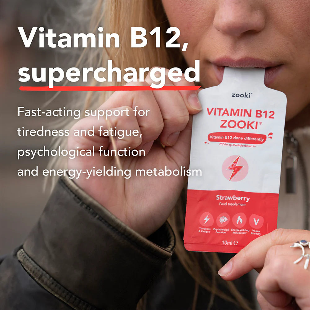 Zooki Vitamin B12 Strawberry Liquid Sachets