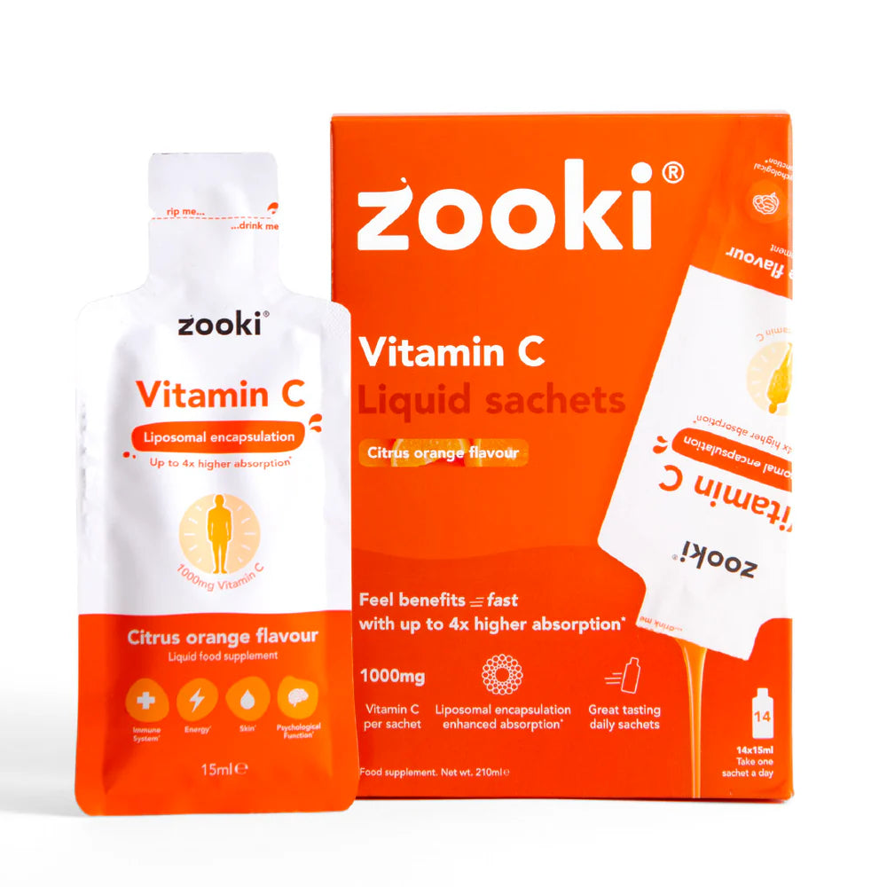 Zooki Vitamin C Citrus Orange Liquid Sachets