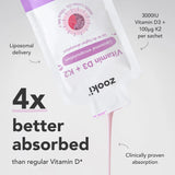 Zooki Vitamin D3+K2 Mixed Berry Liquid Sachets