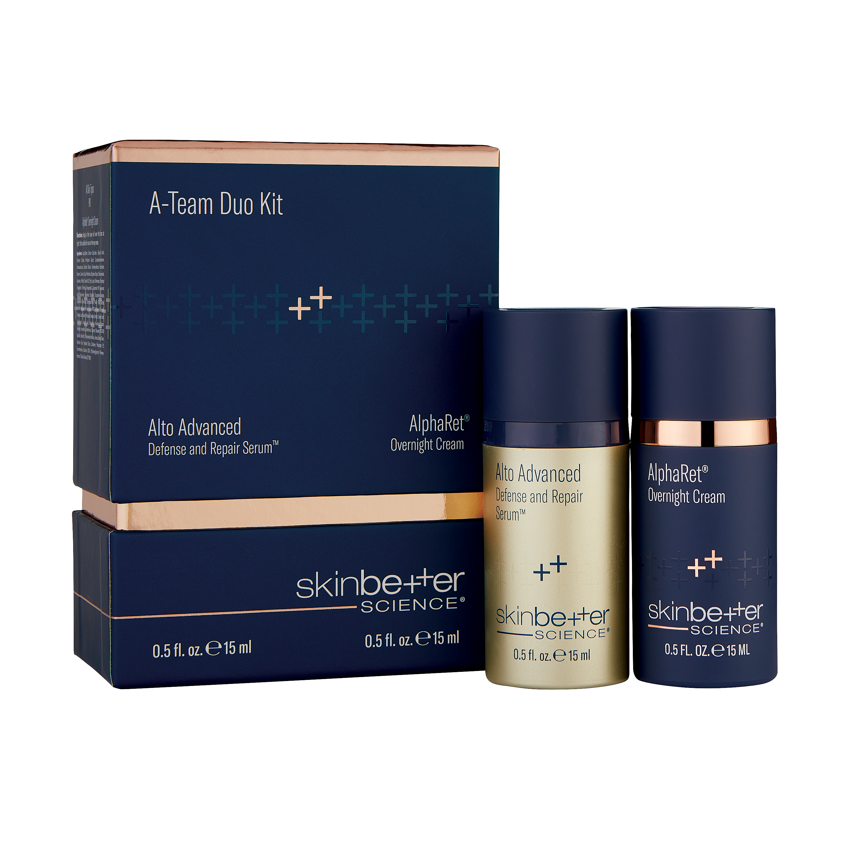A-Team Duo Kit - Alto Advanced Defense and Repair Serum + AlphaRet Overnight Cream