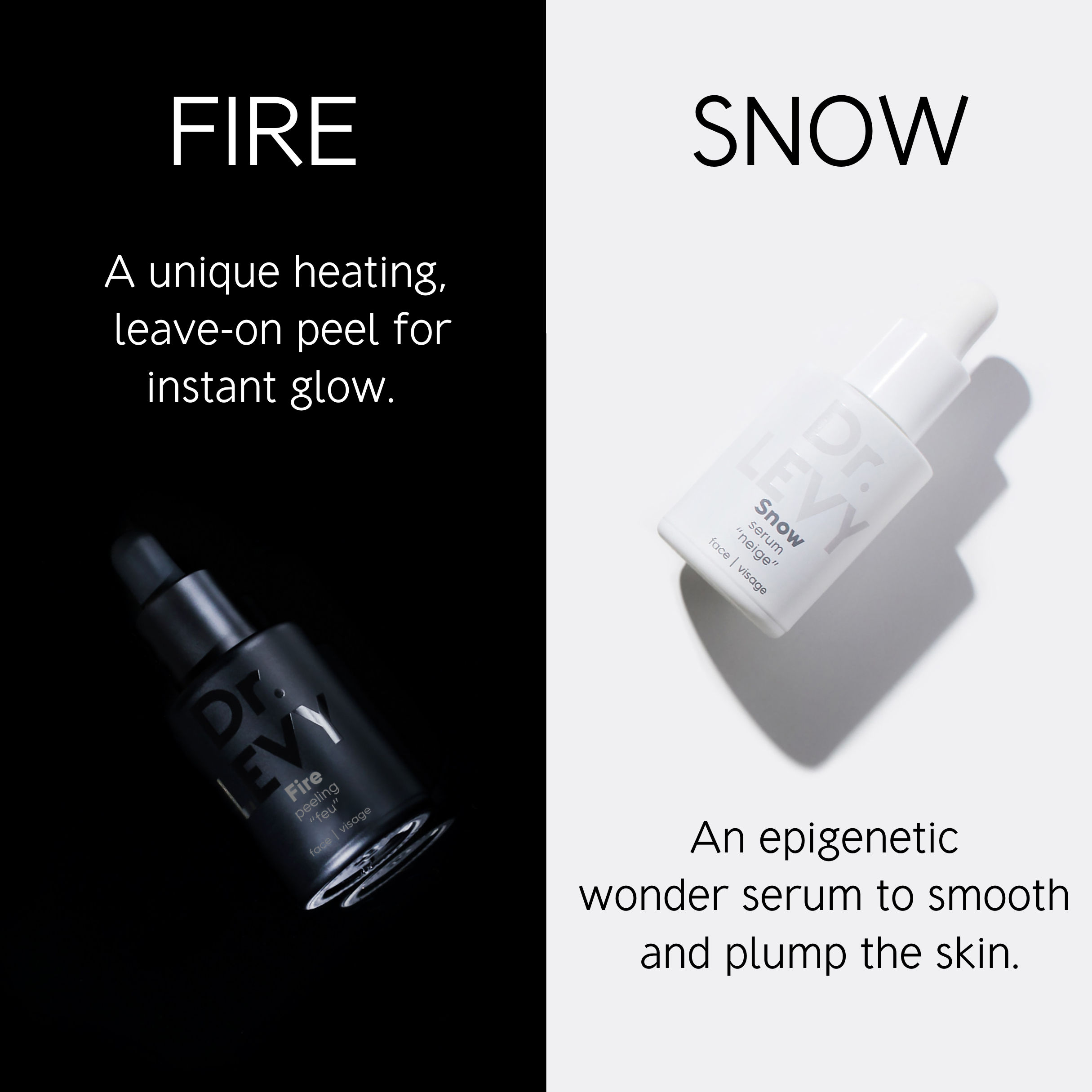 Dr LEVY Fire & Snow Peel & Serum 20 day protocol 4 x 10ml
